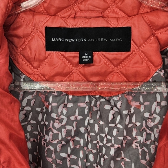Marc New York Andrew Marc Zippered Puffy Jacket Size Medium - Picture 5 of 10